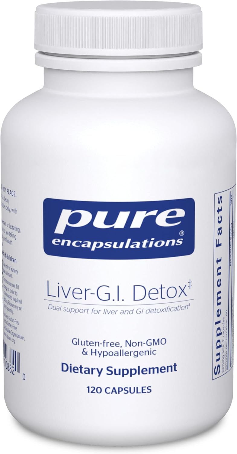 Pure Encapsulations Liver-G.I. Detox - Liver Cleanser & Gi Detox* - With Alpha Lipoic Acid & Curcumin Extract - Gluten Free & Non-Gmo - 120 Capsules