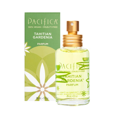 Pacifica Tahitian Gardenia Spray Perfume - Vegan, Cruelty-Free Perfume With Essential Oils In Recyclable Glass Bottle