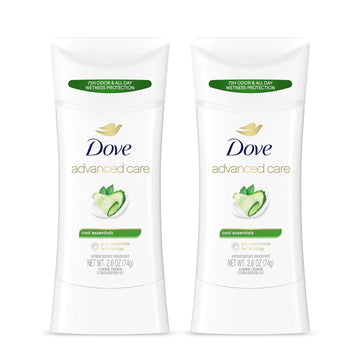 Dove Advanced Care Antiperspirant Deodorant Stick Cool Essentials 12 Count For Helping Your Skin Barrier Repair After Shaving 2.6 Oz