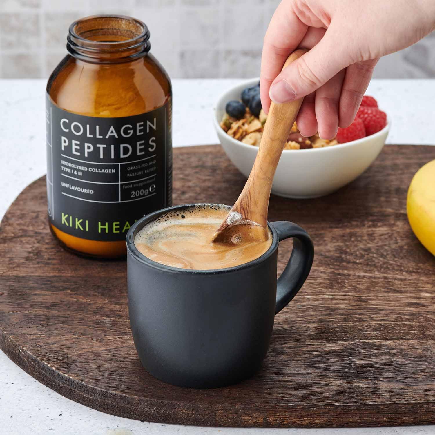 KIKI Health Bovine Collagen Peptides Powder | 100% Hydrolyzed Supplement for Healthy Skin, Nails, Hair, Bones & Joints | Pure Unflavoured Paleo & Keto-Friendly Supplements for Adults - 200g : Amazon.co.uk: Health & Personal Care