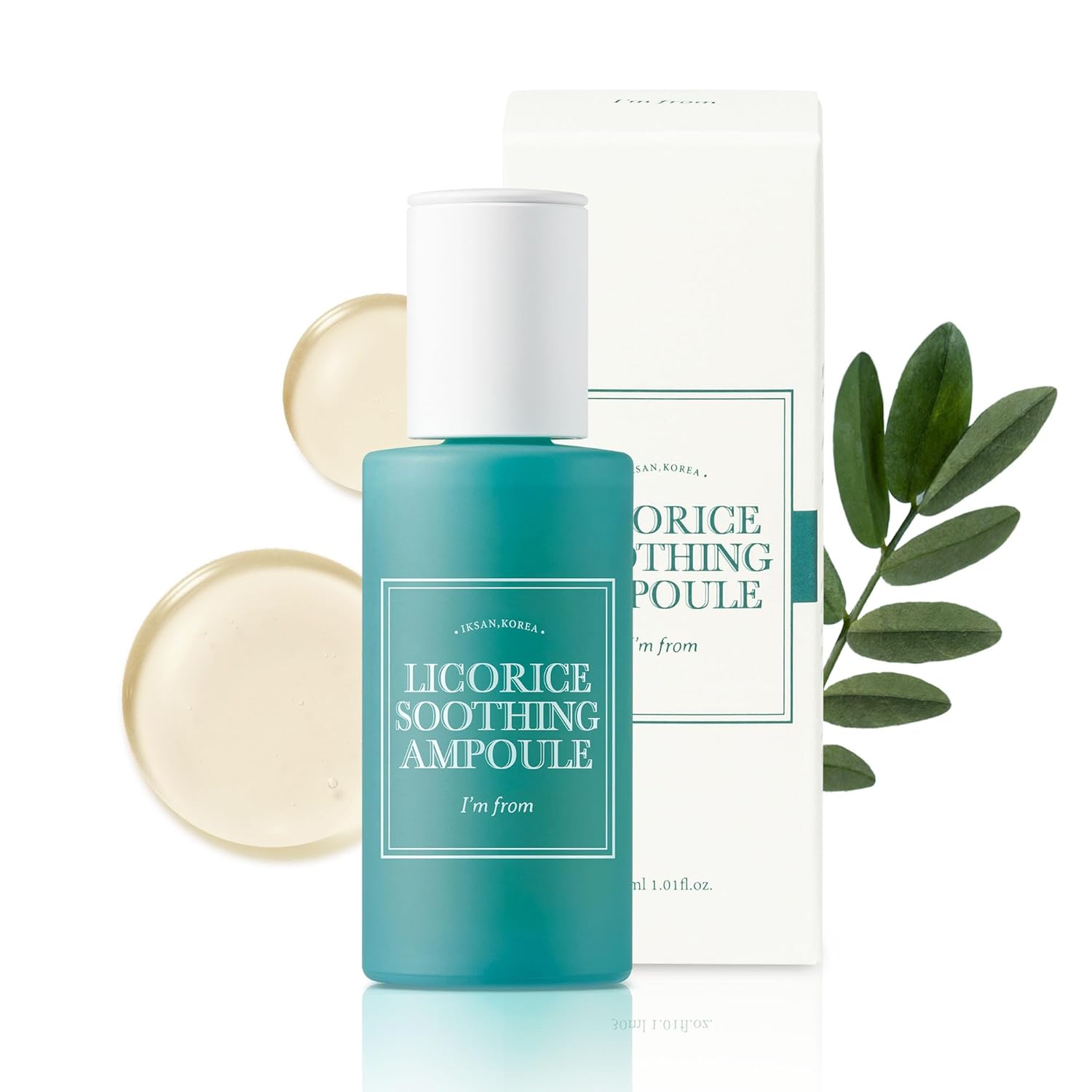 I'M From Licorice Soothing Ampoule, 73% Korean Licorice, Exosome, Non-Comedogenic 1.01 Fl Oz