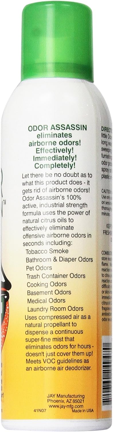 ODOR ASSASSIN Jay 124947 Odor Assassin, 6 oz, Orange : Health & Household