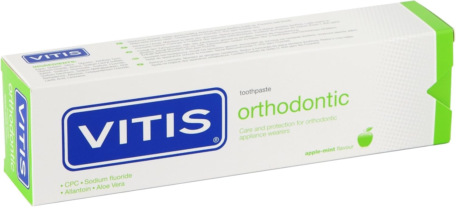 VITIS Orthodontic Toothpaste with Nanorepair 100ml - 2 Pack : Amazon.co.uk: Health & Personal Care