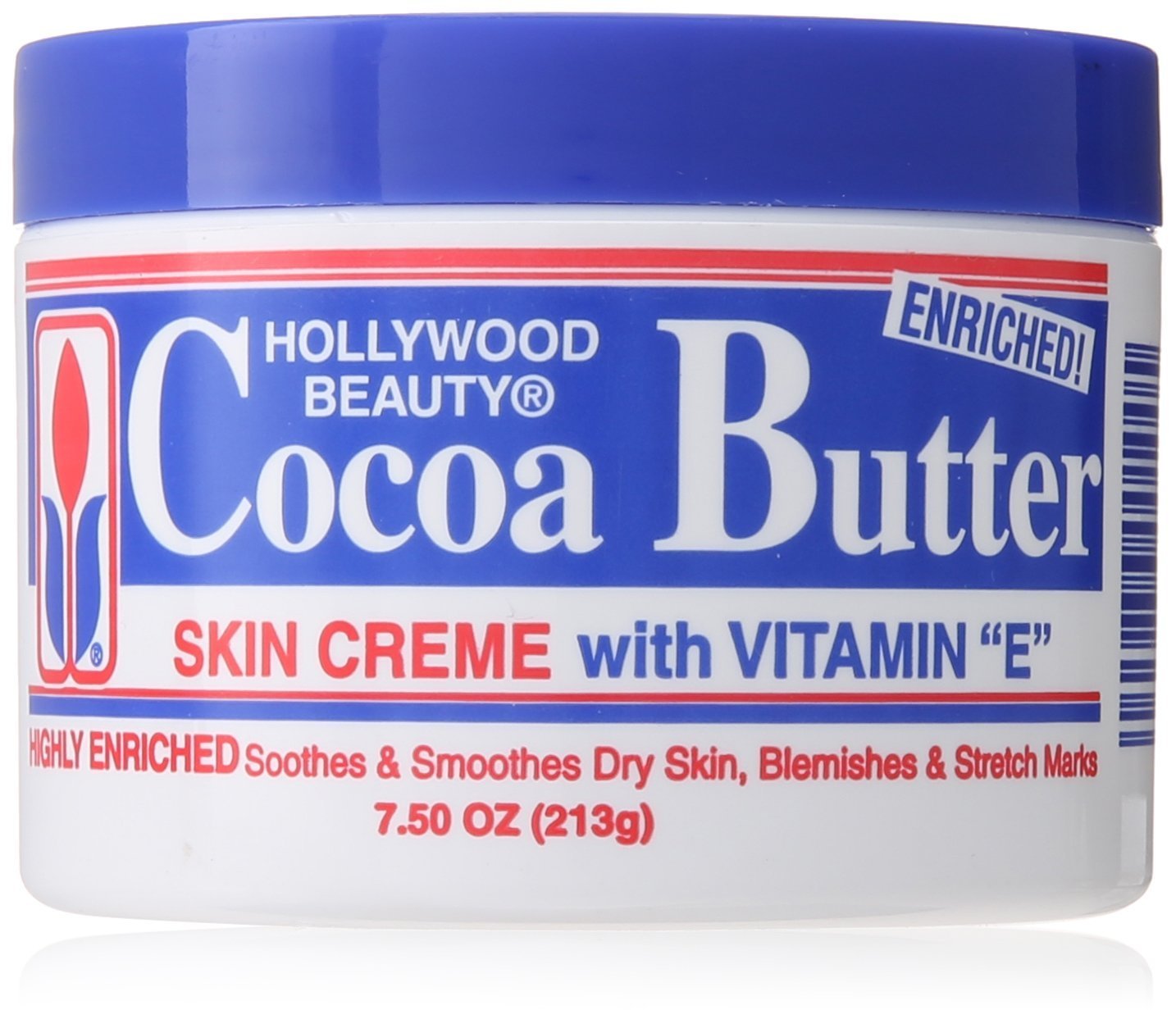 Hollywood Beauty Cocoa Butter Skin Creme With Vitamin E Highly Enriched Soothes & Smoothes Dry Skin, Blemishes & Stretch Marks By Hollywood Beauty