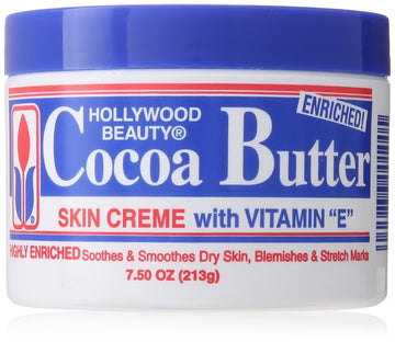Hollywood Beauty Cocoa Butter Skin Creme With Vitamin E Highly Enriched Soothes & Smoothes Dry Skin, Blemishes & Stretch Marks By Hollywood Beauty