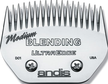 Andis Carbon-Infused Steel Ultraedge Blending Dog Clipper Blade, Medium, 1/16-Inch Cut Length (64330)