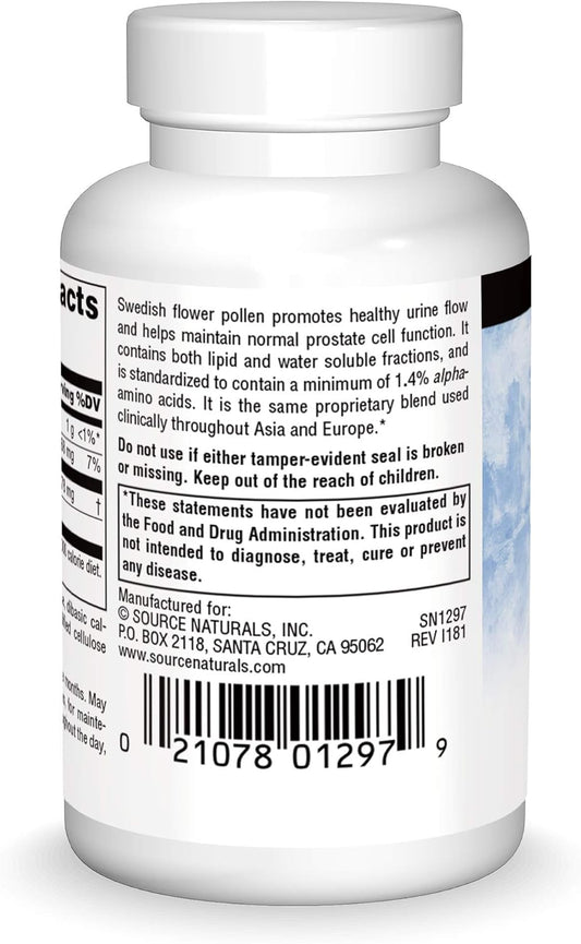 Source Naturals Swedish Flower Pollen Extract Supplement - 90 Tablets