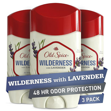 Old Spice Men'S Antiperspirant & Deodorant Wilderness With Lavender, 2.6Oz, (Pack Of 3)