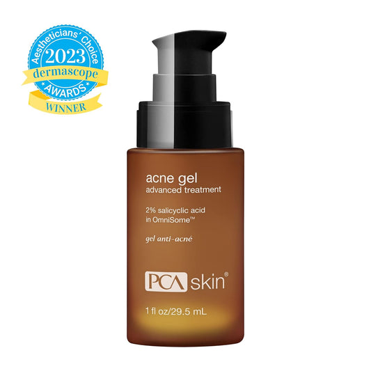 PCA SKIN Acne Spot Treatment Facial Gel - 2% Salicylic Acid Brightening Face Serum for Excess Oil, Breakouts & Dark Spots (1 fl oz)