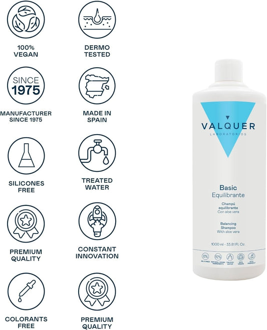 Valquer Professional Aloe Vera Shampoo 1000Ml