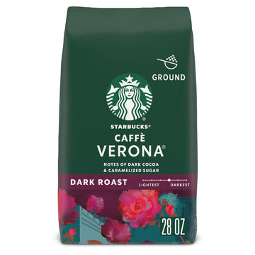 Starbucks Ground Coffee, Dark Roast Coffee, Caffè Verona, 100% Arabica, 1 Bag (28 Oz)