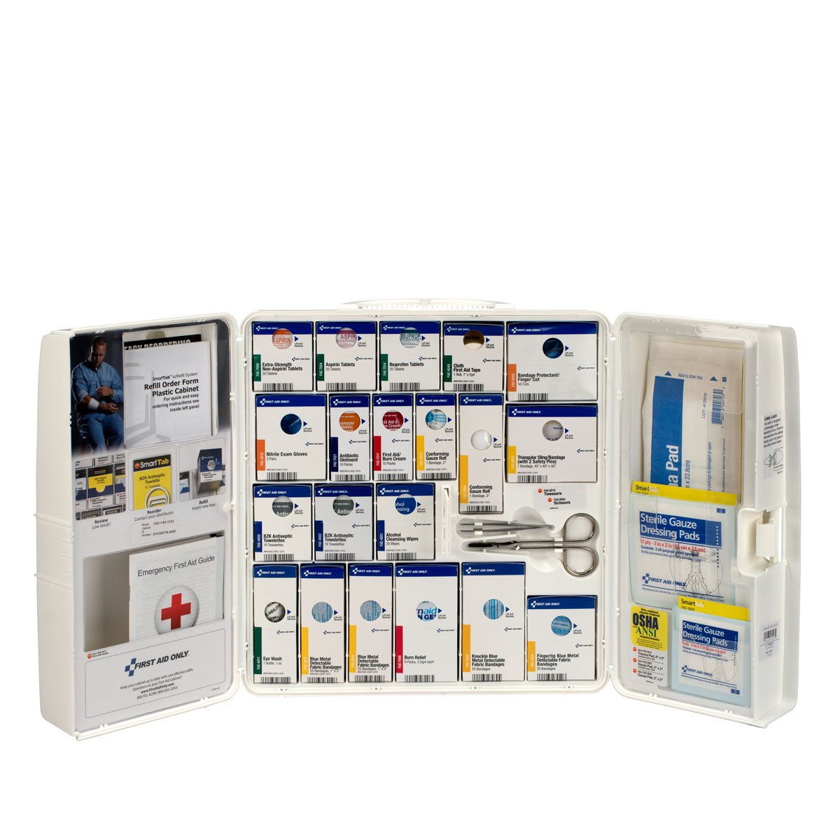 First Aid Cabinet,Plastic,254 Pieces : Health & Household