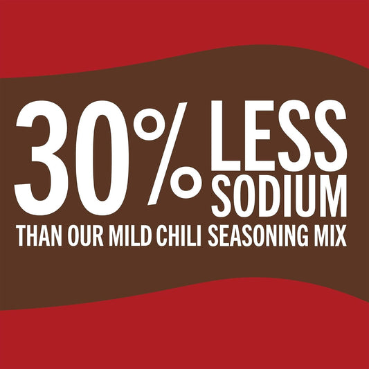 Mccormick 30% Less Sodium Mild Chili Seasoning Mix, 1.25 Oz (Pack Of 12)