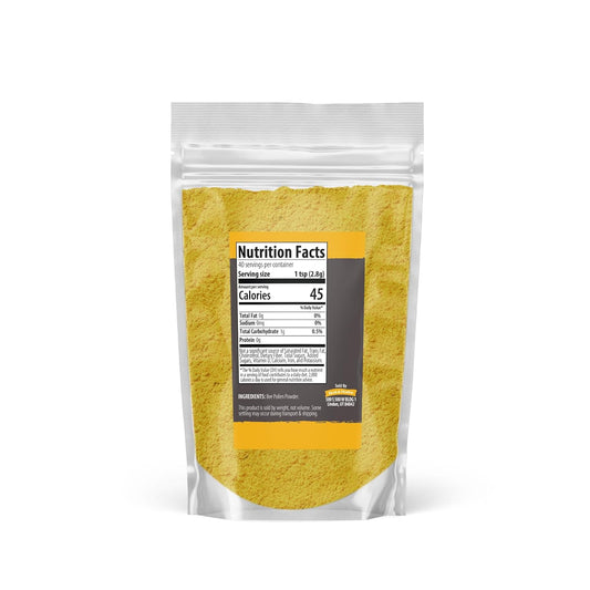 Birch & Meadow Bee Pollen Powder, Natural & Nutritious, Slightly Sweet Taste, Oatmeal & Cereal (4 Ounce)