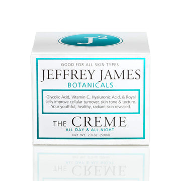 The Creme | All Day & All Night Antioxidant Anti-Aging Moisturizer | Hyaluronic Acid + Vitamin C | Aha + Fruit Glycolic Acids| Luxury Cream 2 Oz