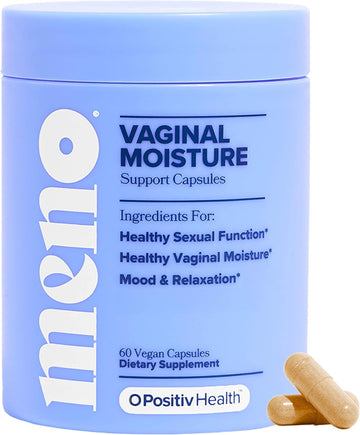 Meno Vaginal Moisture Support Capsules – Obgyn-Formulated To Support Healthy Vaginal Moisture, Mood & Relaxation – Hormone-Free Supplements With Maca Root & Fenugreek Seed Extract – 30 Servings