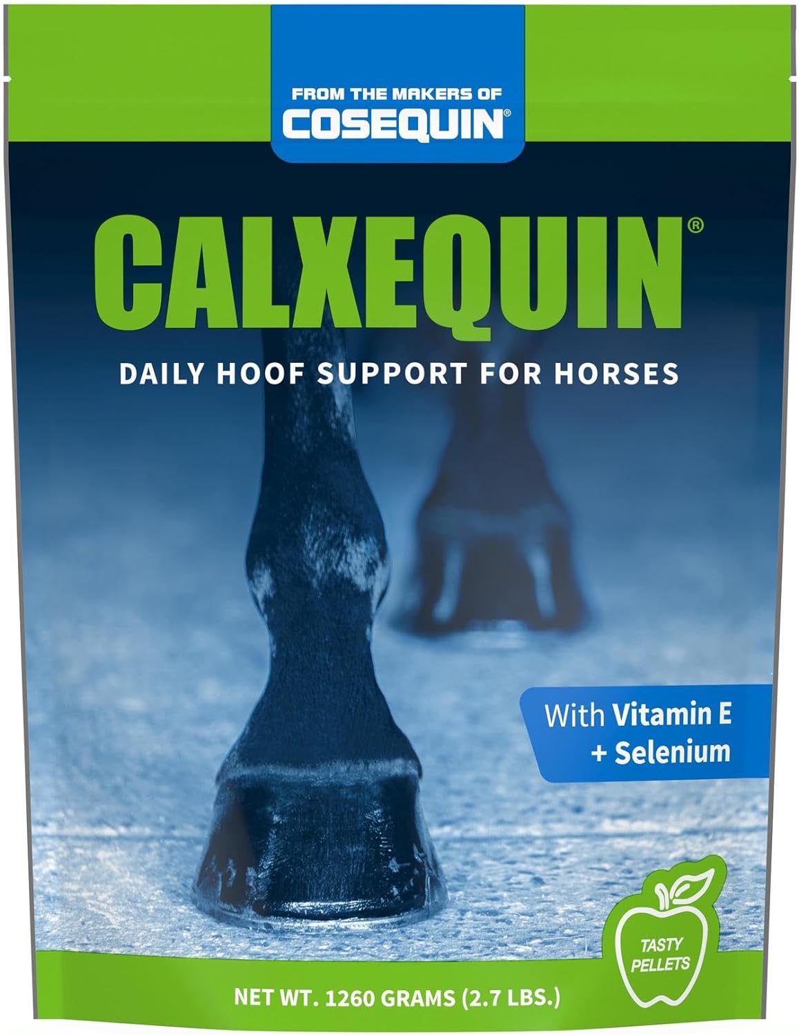 Cosequin Calxequin Pellets Daily Hoof Support For Horses With Vitamin E + Selenium, 1260 Grams