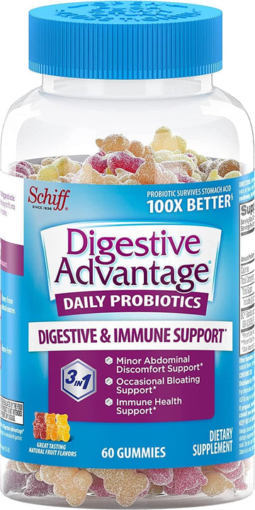 SCHIFF Vitamins DIGSTV ADVNTG PROBIO Gum, 60 CT