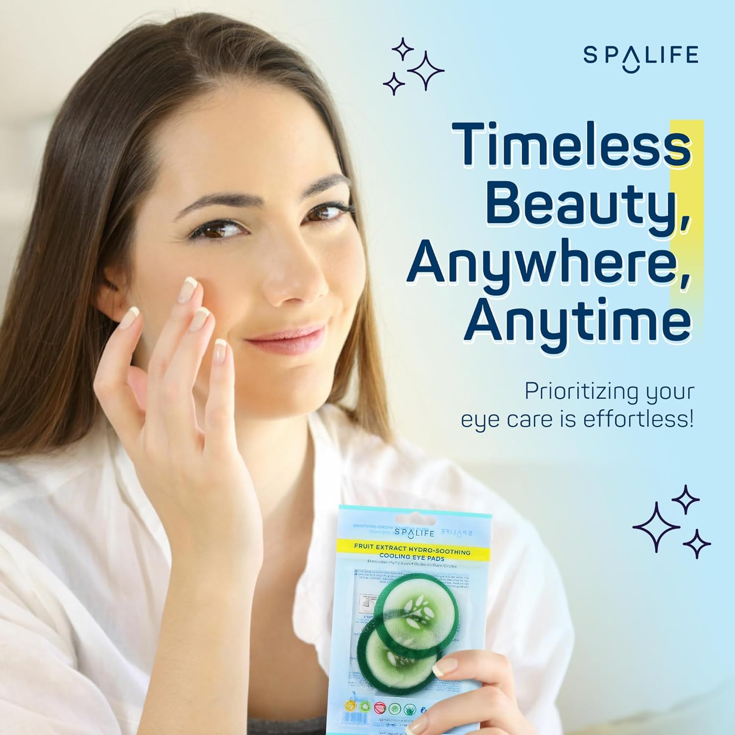 Spalife Watermelon Cooling Eye Pads, 48 Hydrating Under Eye Patches For Puffiness, Dark Circles, And Tired Eyes, Infused With Hyaluronic Acid, Glycerin, And Vitamin C, Fruity Scent : Beauty & Personal Care