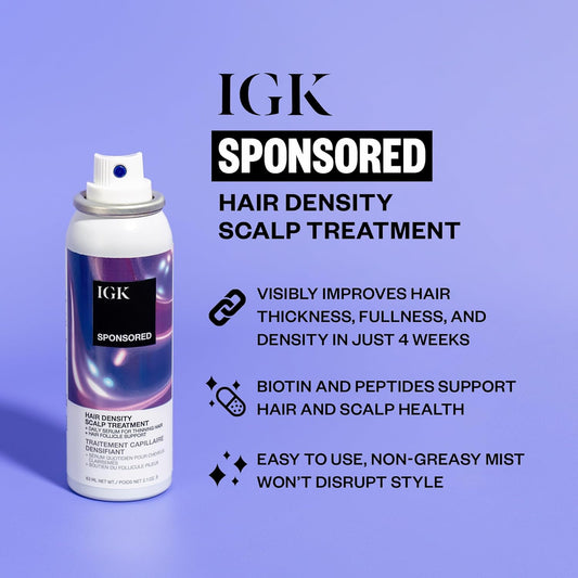 Igk Sponsored - Scalp Treatment For Hair Growth – Hair Thickening Serum For Women – Promotes Fuller, Thicker Hair – Scalp Serum For Hair Density And Thinning - 2.1Oz