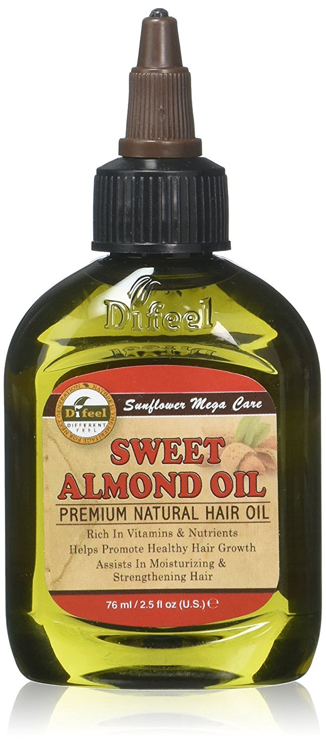 Difeel Premium Natural Hair Care Oil - Sweet Almond Oil 2.5 ounce : Beauty & Personal Care