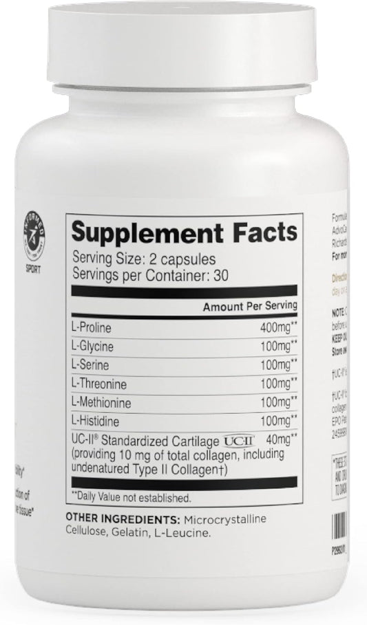 Advocare Flex Amino Acid & Collagen Supplement - Supports Joint, Skin & Bone Health* - Contains L-Glycine, L-Histidine, L-Leucine & More - 60 Capsules