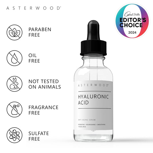 Asterwood Hyaluronic Acid Serum 1 Oz + Vitamin C Serum 1 Oz