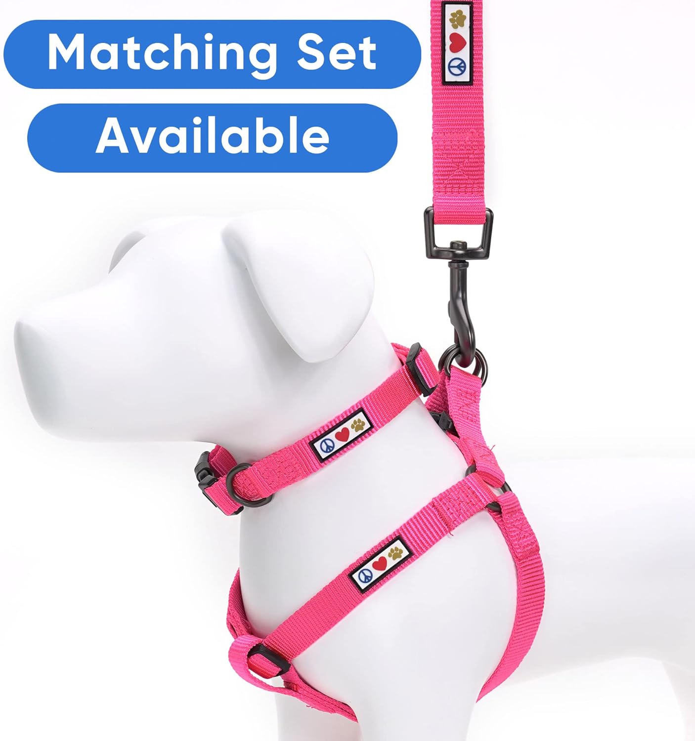 Pawtitas Dog Lead for Small Dogs Comfortable Handle Training Dog Lead 1.8m Long Dog Lead Puppy Lead - Solid Pink Dog Lead for Small Breeds :Pet Supplies