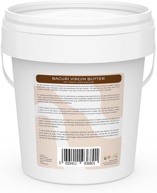 Mystic Moments | Bacuri Virgin Butter 1Kg - Pure & Natural Cosmetic Butters Vegan GMO Free