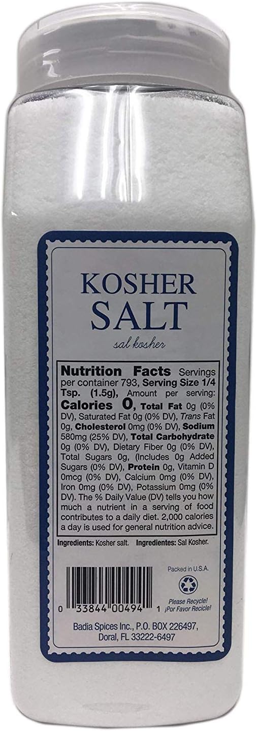 Badia Kosher Salt/Sal Kosher - 1.19Kg (42 Oz)