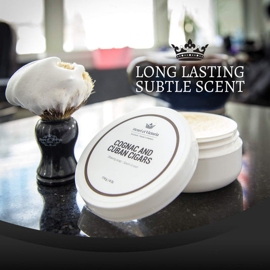 Traditional Shaving Soap For Men | Amande Fragrance | Smooth Shave, Lathers Up Nicely, Long-Lasting Scent | Canadian Made By Skilled Artisan 114 G (4 Oz)