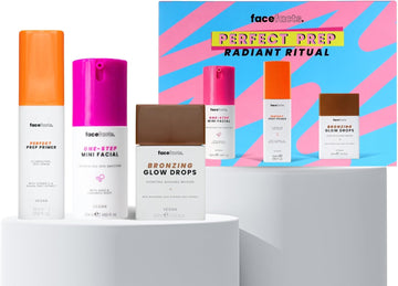 Face Facts Radiant Ritual Skincare Set – Illuminating Primer, Glow Drops & Superberry Serum – 3-Piece Hydrating & Brightening Bundle For Radiant, Glowing Skin – Vegan Skincare For All Skin Types