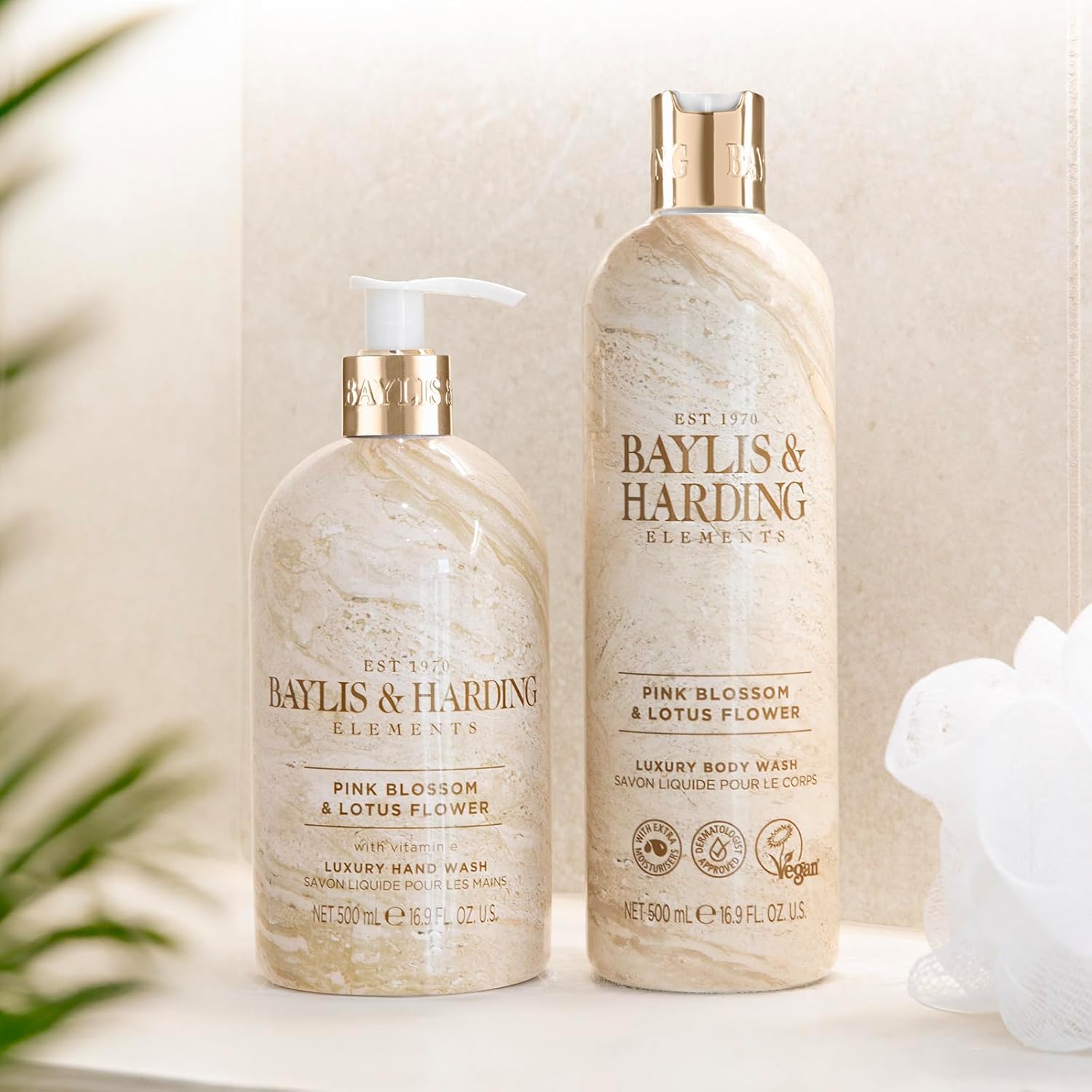 Baylis & Harding Elements Pink Blossom & Lotus Flower Luxury Body Wash, 500 ml (Pack of 4) - Vegan Friendly : Amazon.co.uk: Beauty