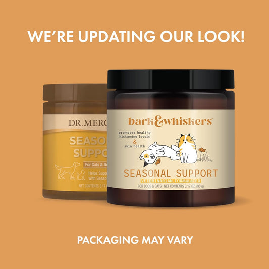 Bark & Whiskers Seasonal Support, 3.17 Oz. (90 G), 90 Scoops, Antioxidant And Immune Support, Veterinarian Formulated, Non-Gmo, Dr. Mercola
