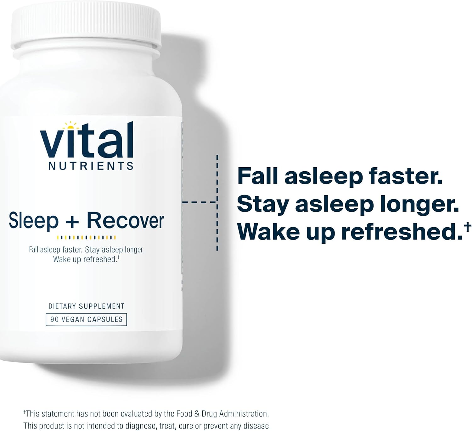 Vital Nutrients Sleep + Recover | Vegan Sleep Supplement |Sleep Support | Melatonin, Ashwagandha, & L-Theanine | Gluten, Dairy, and Soy Free | 90 Capsules : Health & Household