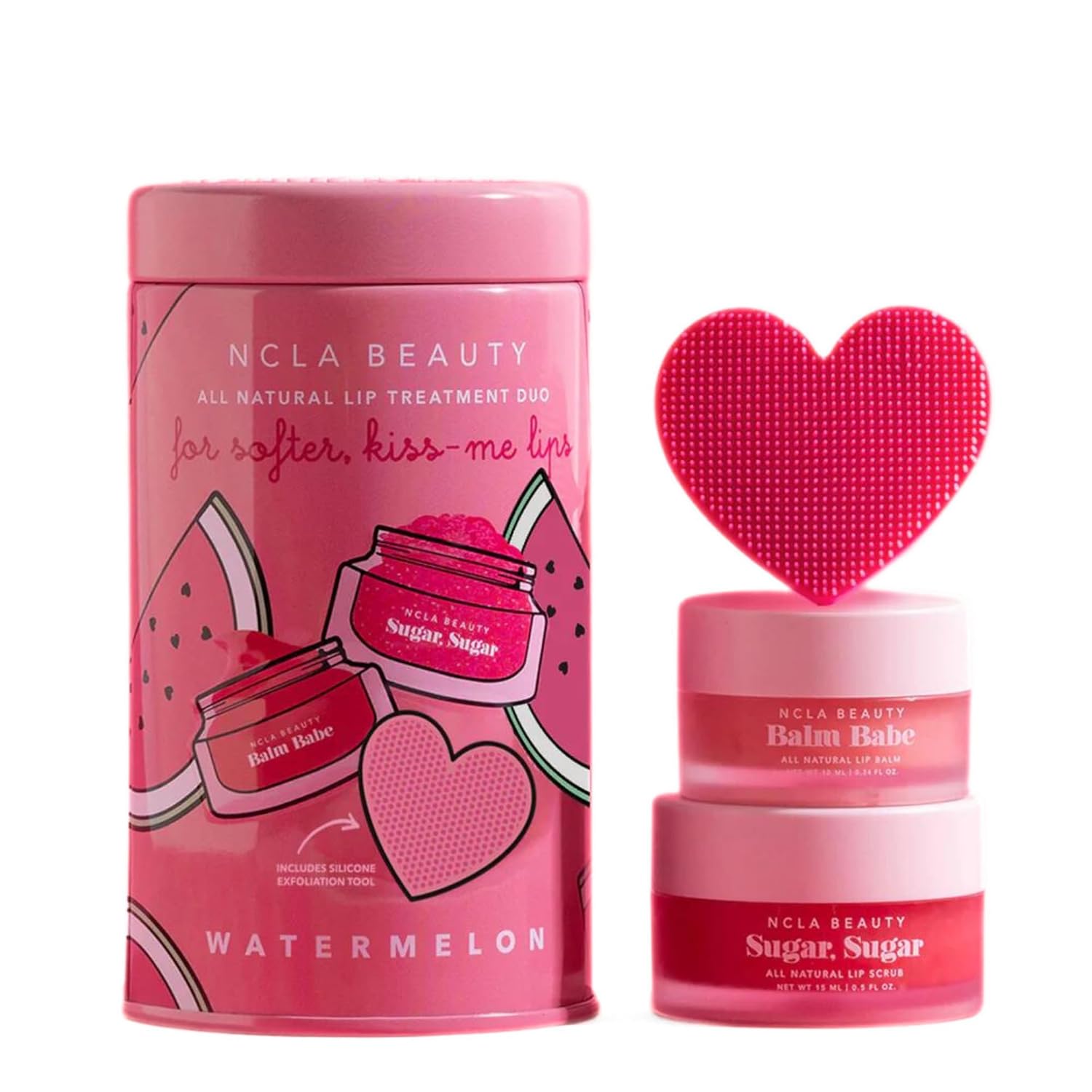 Ncla - Lip Care Set + Lip Scrubber | Clean, Natural, Non-Toxic Beauty (Pink Champagne)