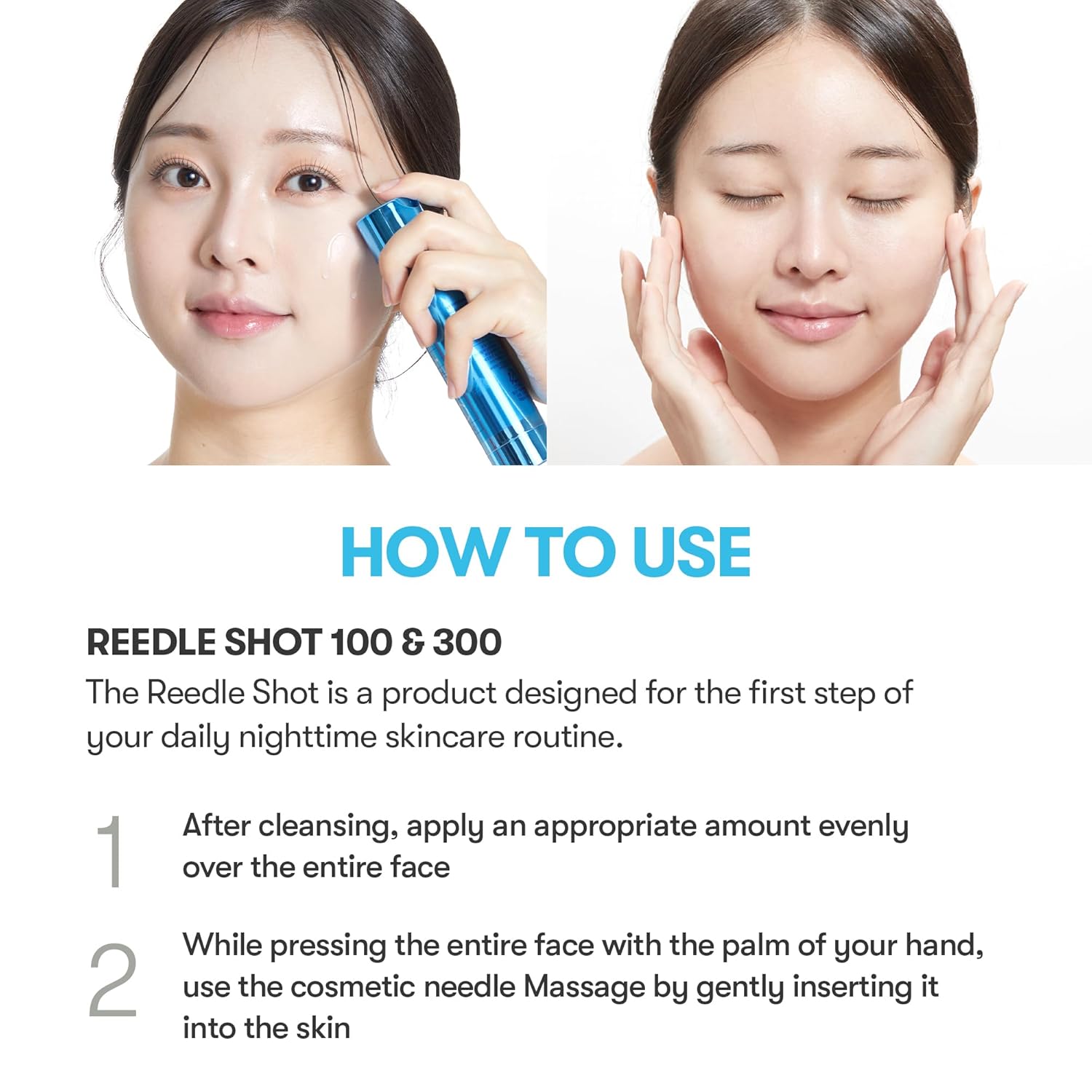 Vt Cosmetics Hydrop Reedle Shot 100Hl, Hyaluronic Acid Microneedling Serum, Intensive Hydrating & Moisturizing Exosome, Light-Weight, Soft Skin, Glass Skin, Korean Skin Booster, 1.69 Fl Oz.(50Ml)