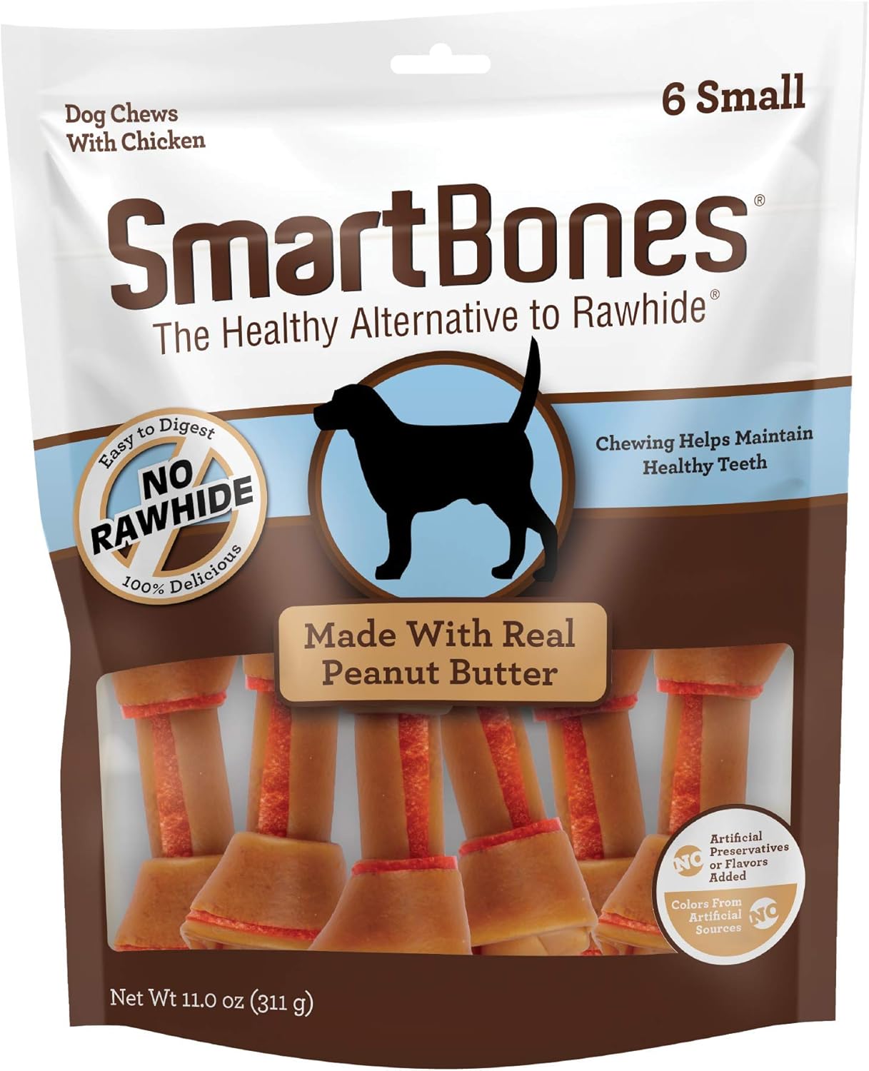 Smartbones Small Chews, Treat Your Dog To A Rawhide-Free Chew Made With Real Meat And Vegetables