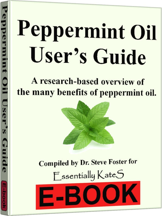 Peppermint Essential Oil 4 Oz. With Detailed User'S Guide E-Book And Glass Dropper By Essentially Kates. By Essentially Kates