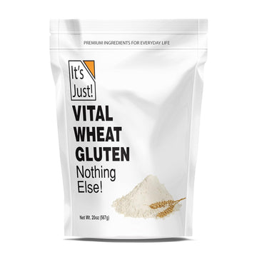 It'S Just - Vital Wheat Gluten Flour, High Protein, Make Seitan, Low Carb Bread, 20Oz