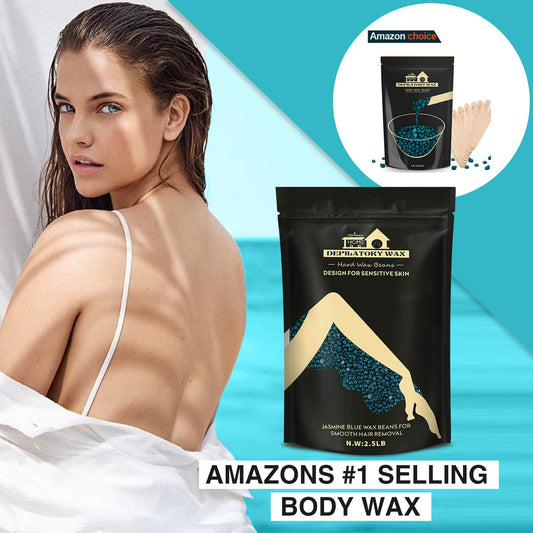 Lifestance Wax Beans Hair Removal Kit, Rose Pink, 2.5Lb With 30 Applicators For Eyebrow, Face, Underarm, Bikini Waxing, Women Men Sensitive Skin