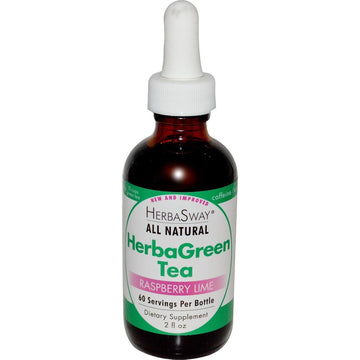 Herbasway Herbagreen Tea Caffeine Free, Raspberry Lime, 2 Oz