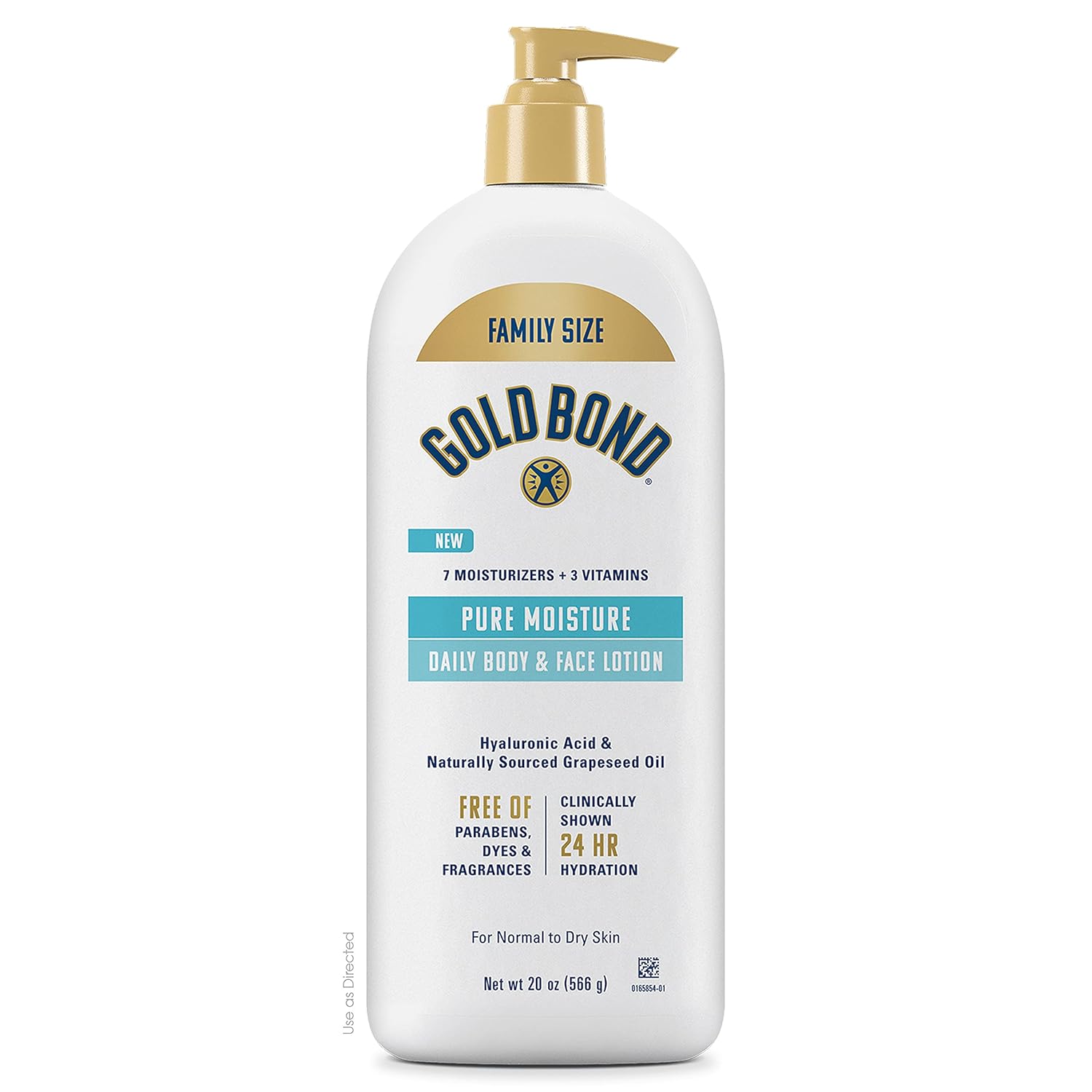 Gold Bond Pure Moisture Lotion, 5.5 Oz., Ultra-Lightweight Daily Body & Face Lotion