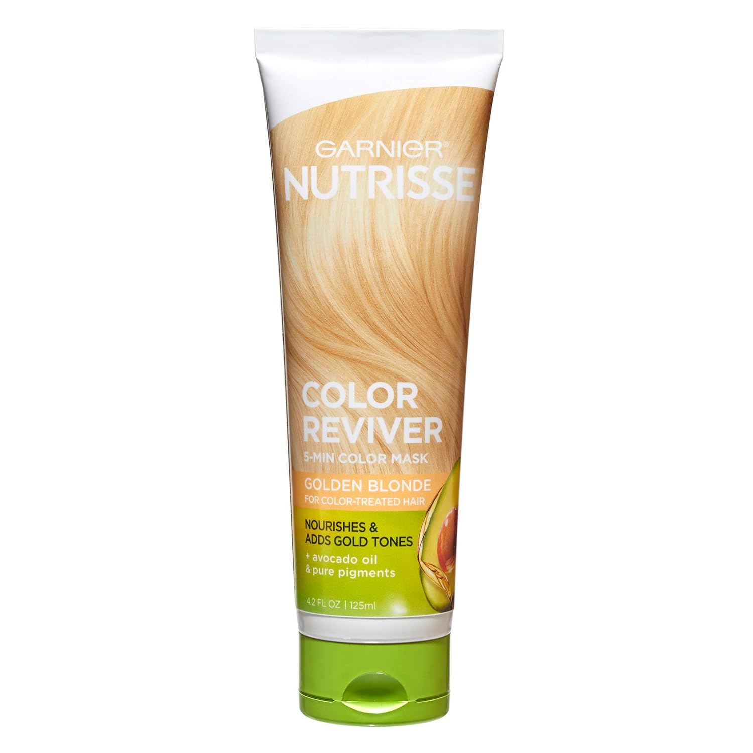 Garnier Nutrisse 5 Minute Nourishing Color Hair Mask With Triple Oils Delivers Day 1 Color Results, For Color Treated Hair, Golden Blonde, 4.2 Fl Oz