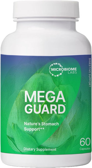 Microbiome Labs Megaguard - Artichoke Leaf + Ginger Extract To Support Digestive Health - Daily Gut Health Supplement For Occasional Bloating Relief (60 Capsules)