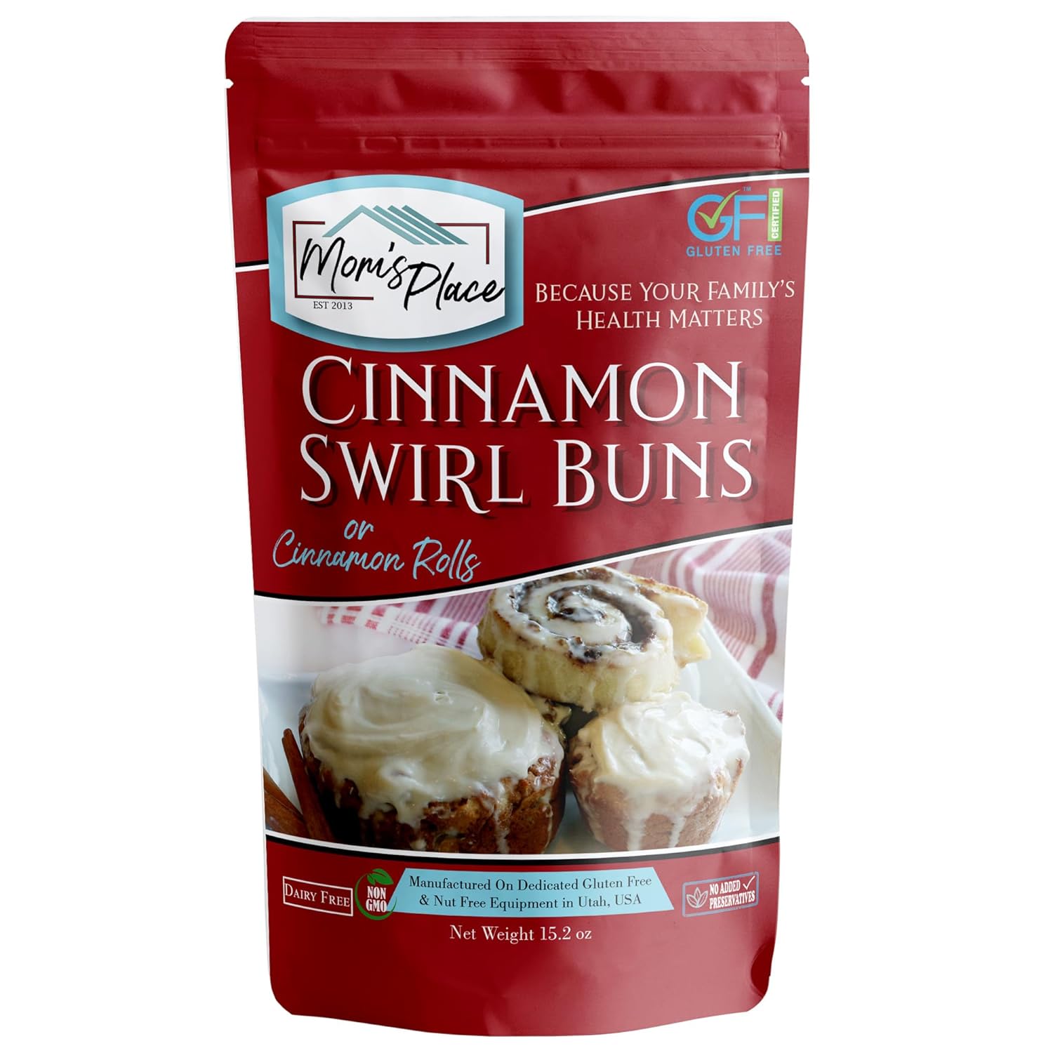 Mom's Place Gluten-Free Cinnamon Swirl Bun OR Cinnamon Roll Mix