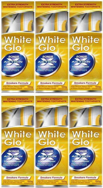 White Glo Smokers Formula Whitening Toothpaste (100Ml) - Pack Of 6
