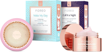 Foreo Hyper Hydra Ufo 3 Bundle - Face Moisturiser Device + 14 Ufo Activated Masks + Hydrating Night Mask, 75 Ml - Red Light Therapy, Thermo & Cryo Therapy, T-Sonic Massage - Anti Aging Skin Care