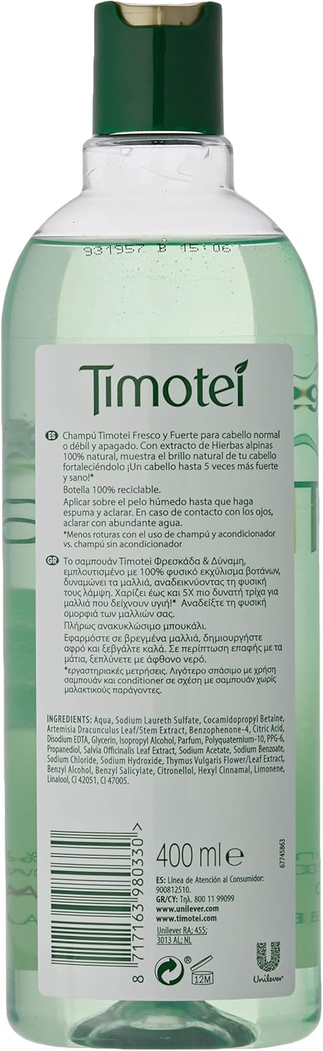 Timotei Herbs Shampoo 400 Ml