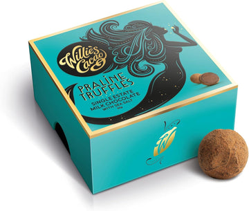 Willie'S Cacao - Milk Chocolate Praline Truffles With Sea Salt - Small Box Of Chocolates - 35G X 8 - Artisan Chocolate